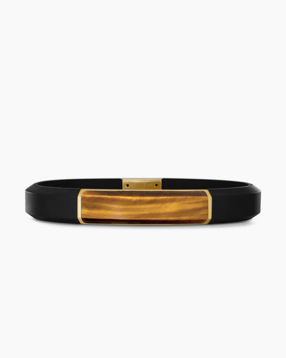 TIGER EYE / BLACK RUBBER